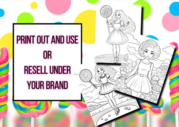 Candy land Beauty Coloring Book - Image 4