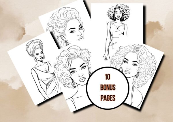 Elegant Woman Coloring Book Best Seller Bundle - Image 4