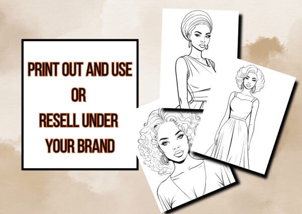Elegant Woman Coloring Book Best Seller Bundle - Image 6